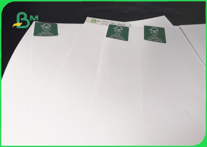 .700 * 1000mm Ream Package 300gsm White C2S Art Paper Board Without Fluorescent