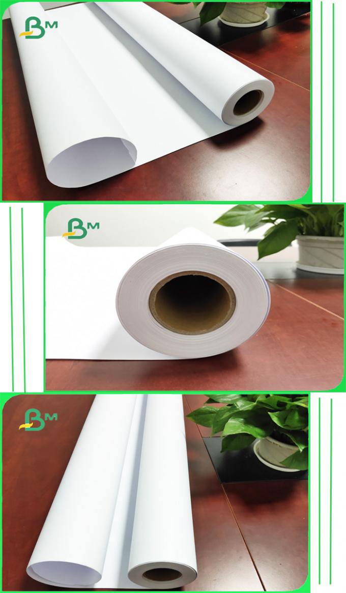 70 / 80 gram AA Bond Plotter Paper 72'' 60'' 25 kg / Roll Length Customized