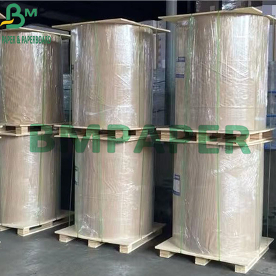 150g - 450g Çift Taraflı Odun Hamuru Geri Dönüştürülebilir Kırmızımsı Kahverengi Kraft Jumbo Kağıt