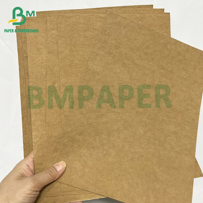 Yıkanmış 0.55mm Kahverengi Yıkanılabilir Kağıt Sürdürülebilir Paket Kağıdı
