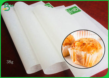Pişirme İçin Sertifikalı Gıda Sınıfı ile 38GSM Beyaz Cupcake Liner Kağıt