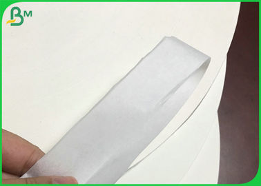 Hasır Ambalaj Kağıdı için Gıda Sınıfı 32mm 44mm genişlik 28gsm Beyaz Kraft Ruloları