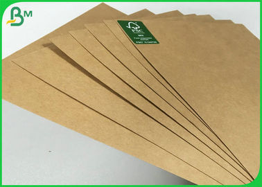Anti - Curl FSC 190g 200g 230g 250g Of Kahverengi Kraft Kağıt Rulo Onaylandı