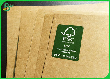 özel 300gsm bakire hamuru gıda ambalaj için Doğal Kahverengi Kraft Karton