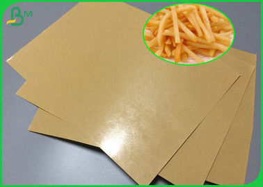 Fast Food Sarma İçin FDA Polietilen 1 Yan Kaplamalı Kraft 140g PE Kaplamalı Kağıt