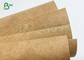 Rulo Ambalajlı 0.55MM Yıkanabilir Kahverengi ve Beyaz Kraft Kağıt Kumaş