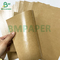Yağ geçirmez gıda paketi kutusu Kahverengi Kraft PE kaplı kağıt rulo