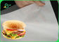 Burger Sarma için 35gsm Beyaz Yağlı Kağıt Gıda Kağıt Rulo