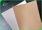 140 - 170g İyi Sertlik Tek Taraflı Baskılı Beyaz / Kahverengi Kraft Kağıt Ambalaj İçin
