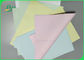 Banka Pürüzsüz İçin Kaplamasız 48g 50g Renkli Karbonsuz Kağıt Levha