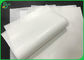 Tek taraflı parlak mg kağıdı 30G 60G Beyaz Ağartılmış Kraft Kağıt Makara 90cm