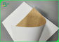 Gıda Sınıfı 250gsm 300gsm Beyaz Üst Kraft Arka Kağıt Yazdırılabilir Gıda Ambalajı