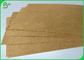 Aperatif Ambalaj Çantası Suya Dayanıklı İçin Geri Dönüşümlü 60g Kahverengi Levha Kraft Kağıt