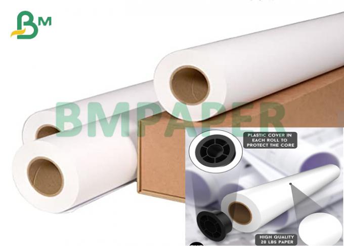 36 Inch × 150 Feet 20# CAD Plotter Printing Bond Paper With 3 Inch Core