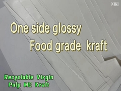 Gıda sınıfı MG Beyaz Kraft El Kağıdı