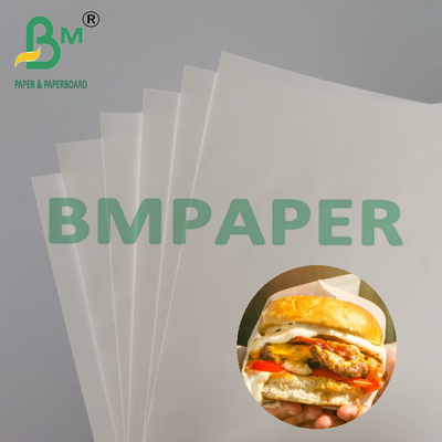 40g yırtılma dayanıklı silikon kaplı yağ geçirmez kağıt 535mm genişlik
