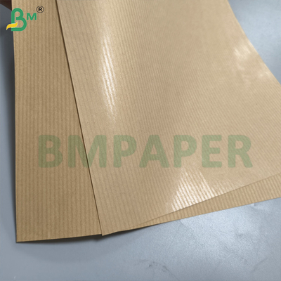 Yüksek Güç 50gm Saf MG Ribbed Kraft Kağıt Rulo 750mm