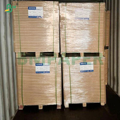 300gm Çift Yüzlü PE kaplı yağ geçirmez kahverengi kraft kağıdı