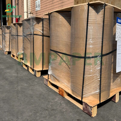 Gıda Sınıfı 40+9 Yemek giymeleri için poli kaplı kahverengi kraft kağıdı 800 mm 900 mm