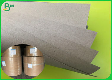 Kahverengi renkli Geri Dönüşümlü Oluklu Kraft Kağıt Ruloları 50g 70g Kaplamasız Kraft Kağıt