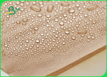 FDA Onaylı Plastik Kaplamalı Kağıt, Suya Dayanıklı 70g 80g 170g Doğal Kahverengi