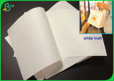 Alışveriş Çantaları İçin 100g 120g Güçlü Mukavemet Ağartılmış Beyaz Kraft Kağıt