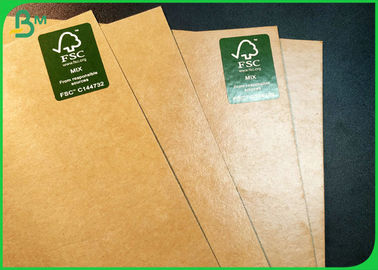 Gıda Sarma Kutuları İçin Doğal Kahverengi 300gsm + 15g PE Kaplamalı Kraft Kağıt Rulosu