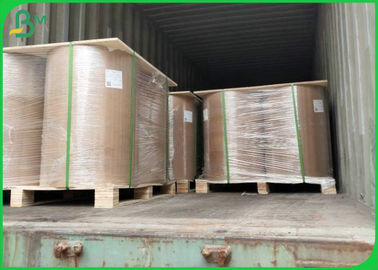 Hediye Paketleme için Yazdırılabilir 50gsm Virgin Bambu Kahverengi Kraft Kağıt Rulosu