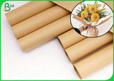 Çiçek Paketi için SGS Sertifikalı Kahverengi Kraft Kağıt Rulo 70g 80g