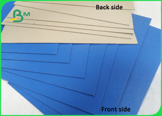Parlak Mavi Boyama Kağıt Klasörleri Karton Gri Arka 1.0mm