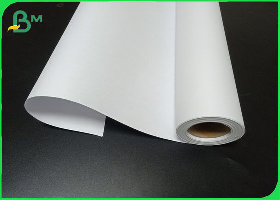 Mürekkep Püskürtmeli Baskı Papel 841mm 610mm için 80g Kaplamasız CAD Mühendislik Plotter Beyaz Kağıt Rulo