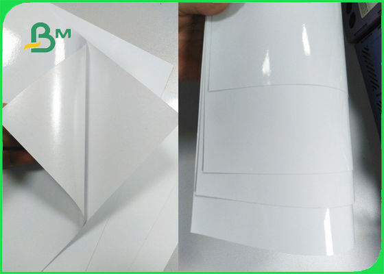 Beyaz Alt Etiket Kağıdı ile Parlak Ayna Kaplamalı Kağıt 80gsm