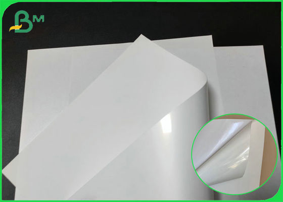 Etiket Baskısı İçin Su Dayanımı Yüksek Parlak beyaz Ayna Dökme Kaplamalı Kağıt