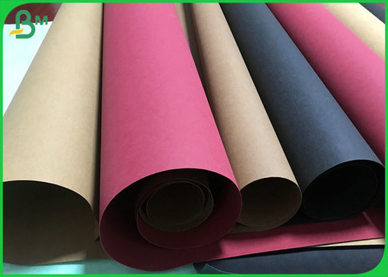 Kumaş Malzemesi Tam Renkli 0.55mm Kalın Yıkanabilir Kraft Kağıt Rulo 1.5m genişlik