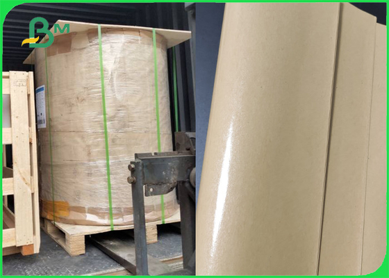 60gsm 80gsm PE Kaplı Kraft Kahverengi 780mm Ekmek Paketleme Torbaları Kağıt