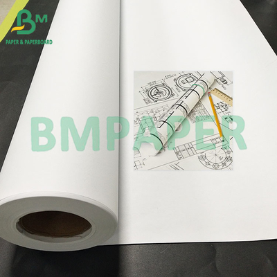 24&quot; x 150' 20 lb CAD Mürekkep Atış Bağlantısı Çizelge Kağıdı 5 rulo/kağıt 2&quot;Kore