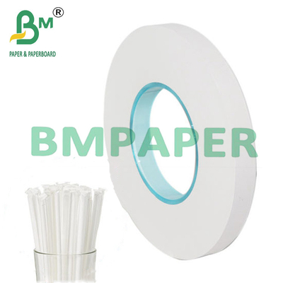 25mm x 1000m Gıda sınıfı sargılar Jumbo rulolu beyaz kağıt 28g