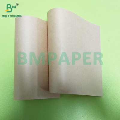 60gm 100% Virgin Wood Pulp Kahverengi Kraft Poşetleri Gıda Paketleme için Kağıt