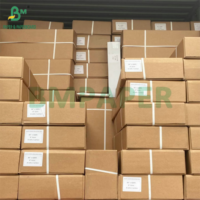 Büyük Format 24 Inch Roll Genişliği 150ft Uzunluk CAD Kağıt Bağlantı Roll Mürekkep Atışı Baskı