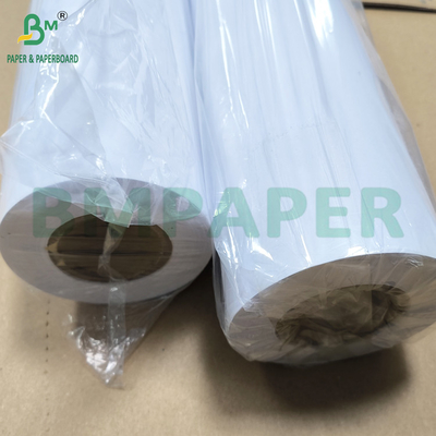 Renkli mürekkep püskürtme kağıdı 150gr Tek taraflı kaplı beyaz kağıt 914mm X 30m rulo