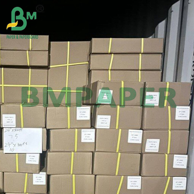 CAD Baskı için Parlak Beyaz Plotter Bond Kağıdı 36 "x 150ft 20LB On 2" Core