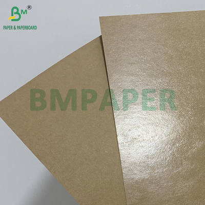 PE kaplama Tek taraflı Kahverengi Kraft Karton Öğle yemeği kutuları için büyük levhalar 400gm + 15g