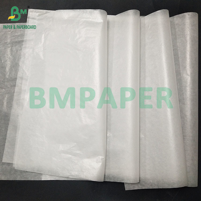 20gm Gıda Sınıfı Beyaz Yarım Şeffaf Yağlı Giysi Paketleme Kağıdı