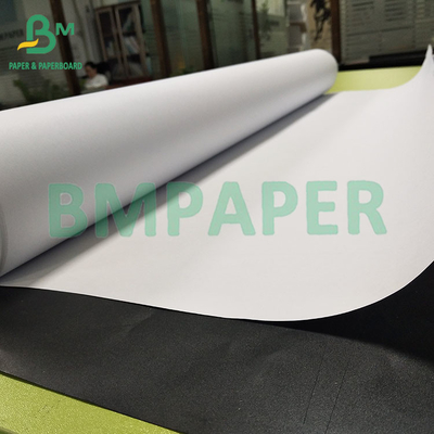 Mühendislik için 20LB Beyaz Kaplamamış CAD Tahvil Kağıdı 24&quot;*150ft rulo