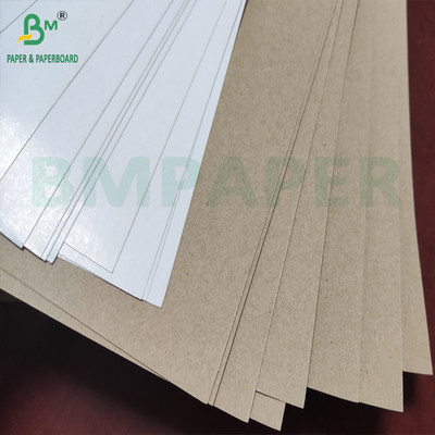 Bir tarafta Beyaz Kaplı Üstün Güçlü Kraftliner Beyaz Üst Kağıt 140g-220g