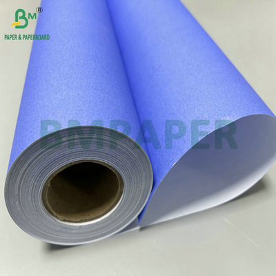 20Lb 24&quot; x 150ft kaplamamış tek mor mavi dijital kağıt CAD çizim baskı için