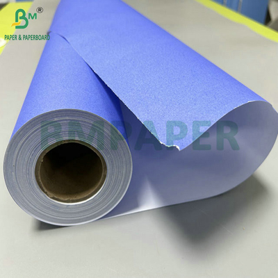 20Lb 24&quot; x 150ft kaplamamış tek mor mavi dijital kağıt CAD çizim baskı için