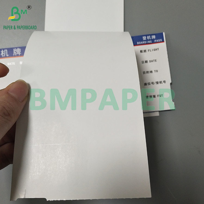 175GSM Beyaz Blank Kart Termal Kağıt İniş Kartı için Double Side Baskı