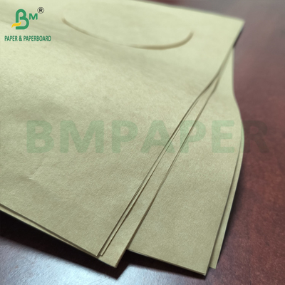 Yüklü Güçlü Doğal Kraft Kağıt Çantaları 70gm 80gm
