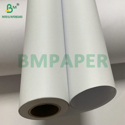 Mürekkep püskürtmesi için kaplamamış beyaz 20lb CAD Bond Kağıt 36 &quot;X 300&quot; 3 Karton başına rulolar